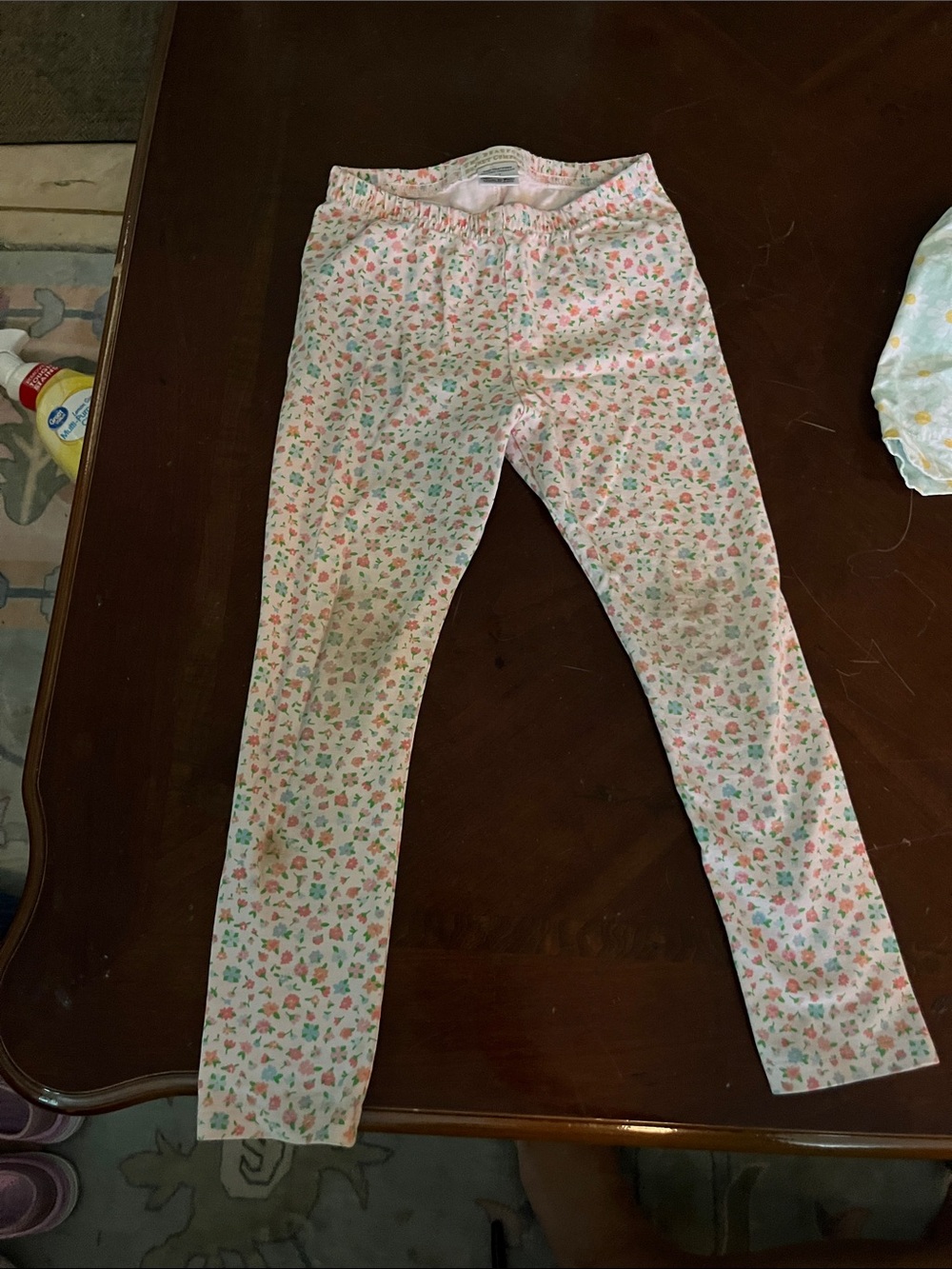 The Beaufort Bonnet Company Pink Floral Print Girls' Leggings